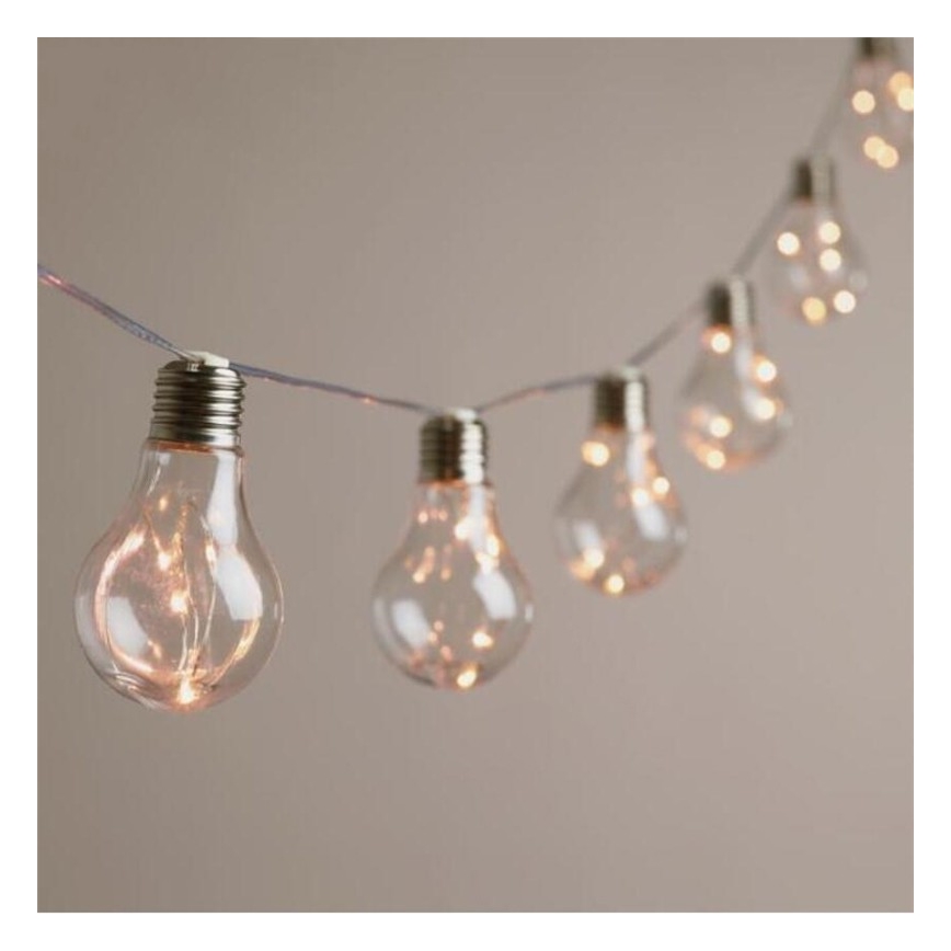 LED dekorativne lampice SMOLDER 2,1 m 10xLED/2xAA