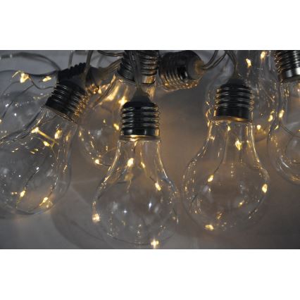 LED dekorativne lampice SMOLDER 2,1 m 10xLED/2xAA