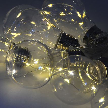 LED dekorativne lampice SMOLDER 2,1 m 10xLED/2xAA