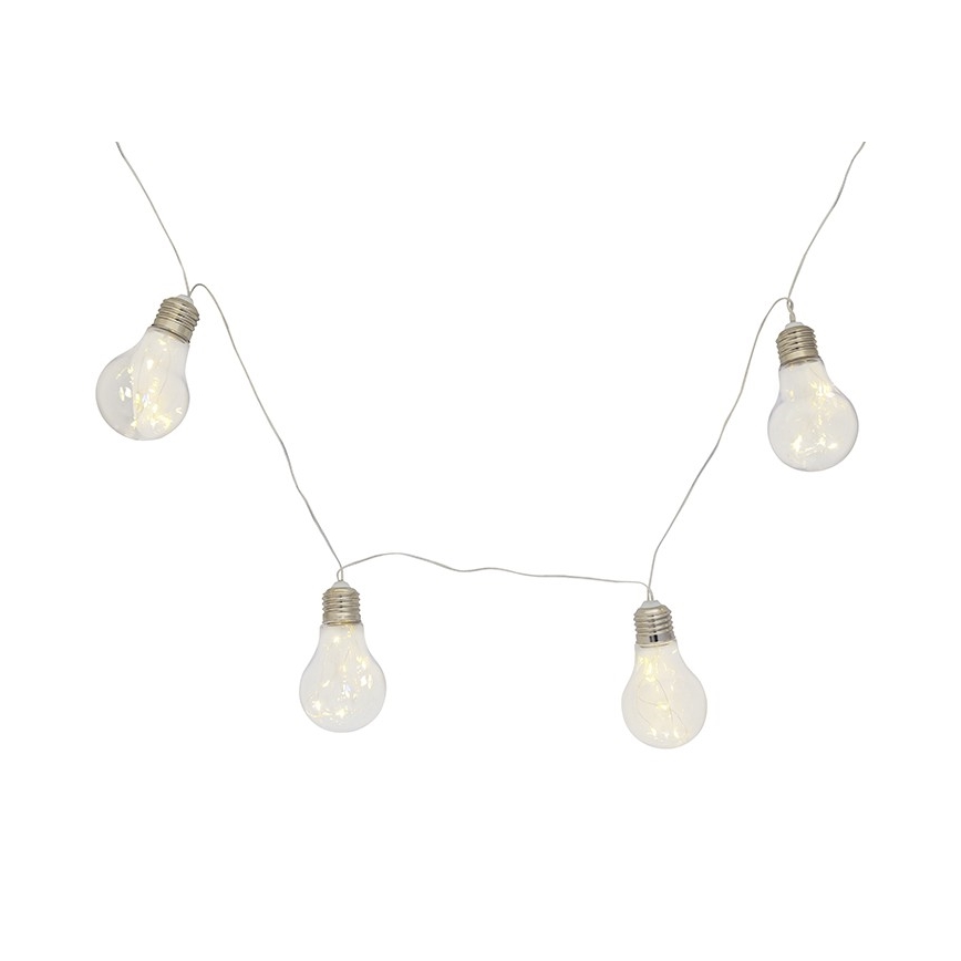 LED dekorativne lampice SMOLDER 2,1 m 10xLED/2xAA