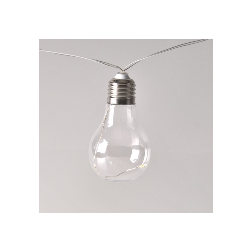 LED dekorativne lampice SMOLDER 2,1 m 10xLED/2xAA