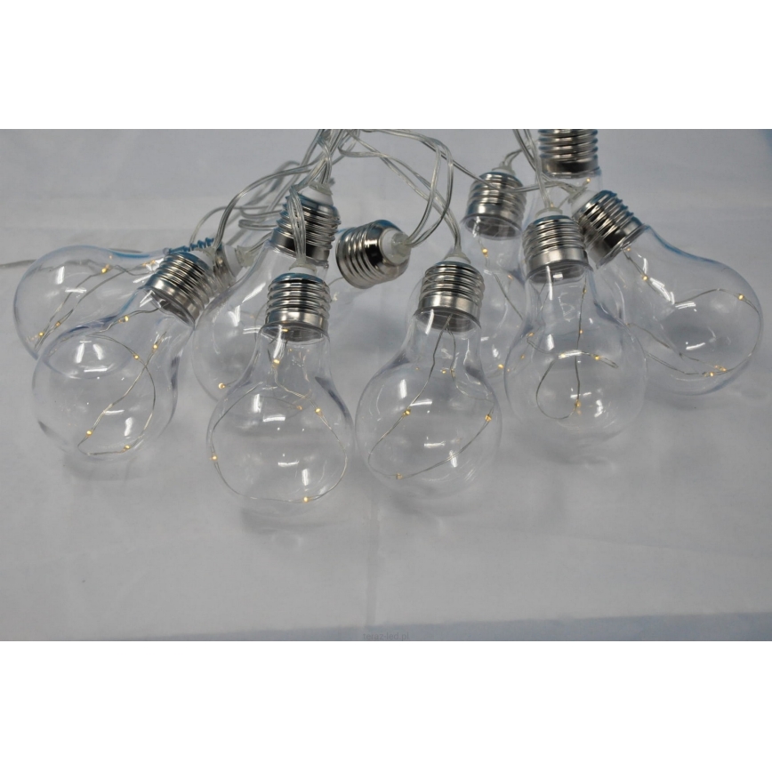 LED dekorativne lampice SMOLDER 2,1 m 10xLED/2xAA