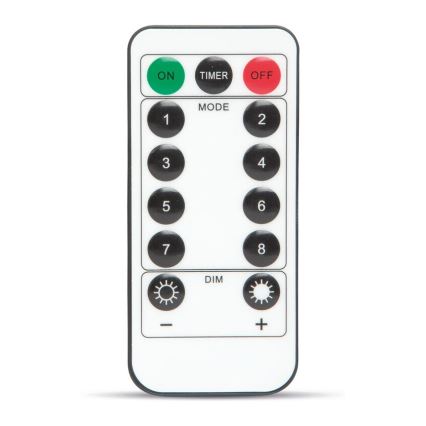 LED Dekorativni lanac HALLOWEEN LED/5V/8 funkcija paučina + daljinski upravljač