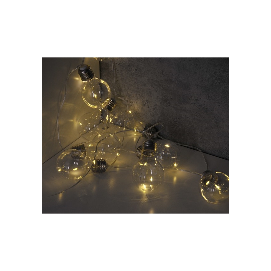 LED Dekorativni lanac SMOLDER 2,1 m 10xLED/2xAA