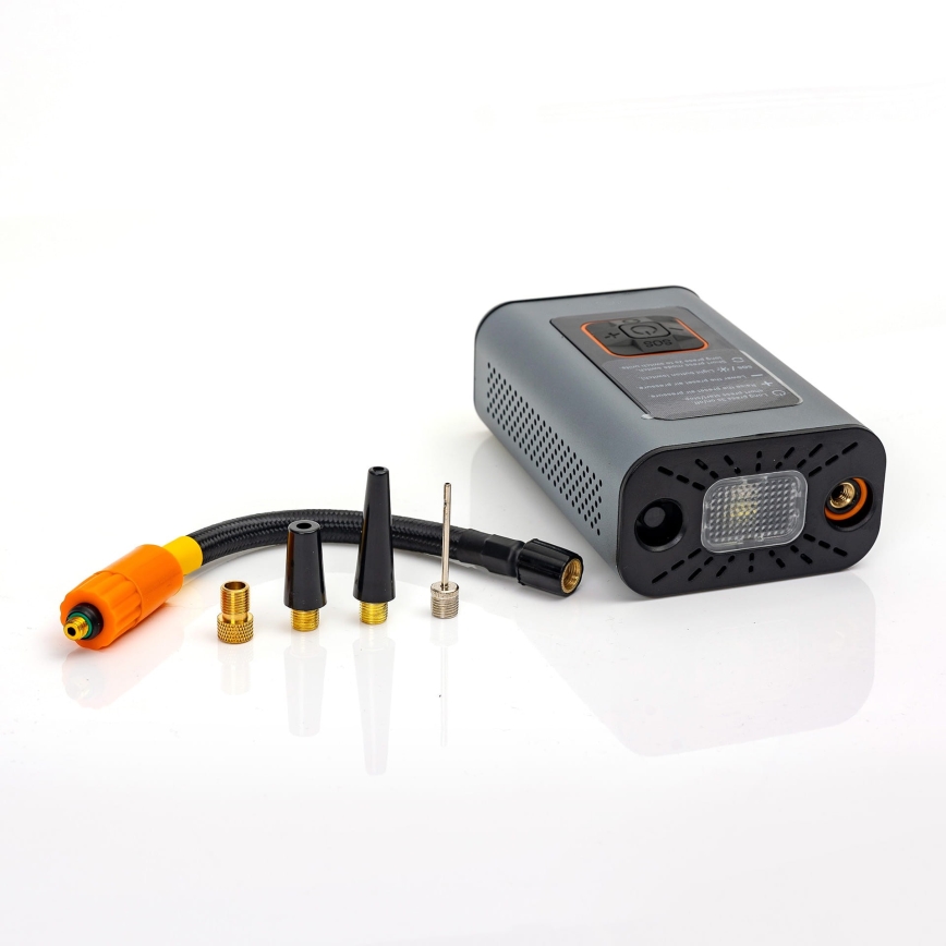 LED Digitalni džepni kompresor 3u1 4000 mAh 5W crna