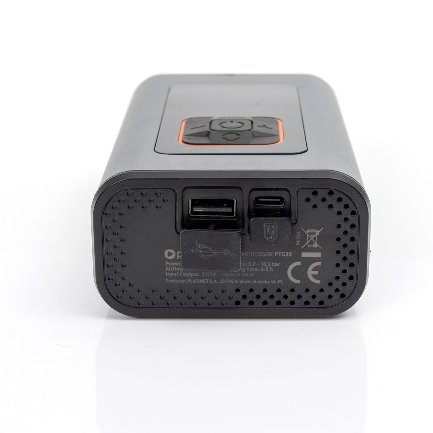 LED Digitalni džepni kompresor 3u1 4000 mAh 5W crna