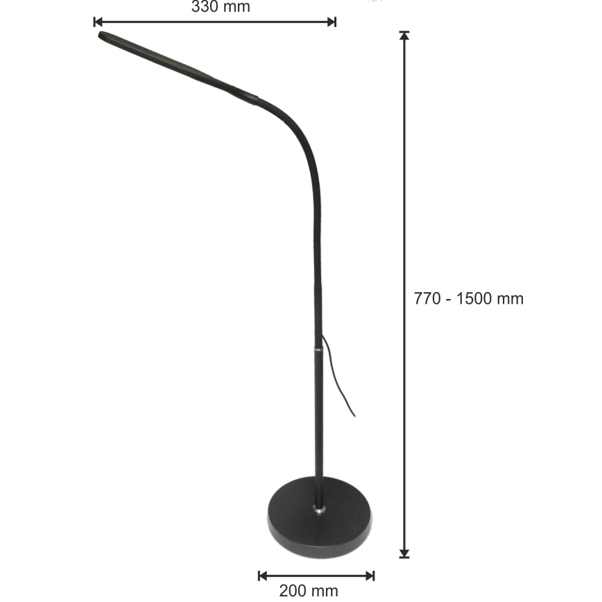 LED Dimabilna lampa 3u1 LED/10W/230V 3000/4000/6000K CRI 90 crna