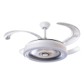 LED Dimabilni stropni ventilator LED/60W/230V 3000-6000K promjer 50 cm bijeli + daljinski upravljač