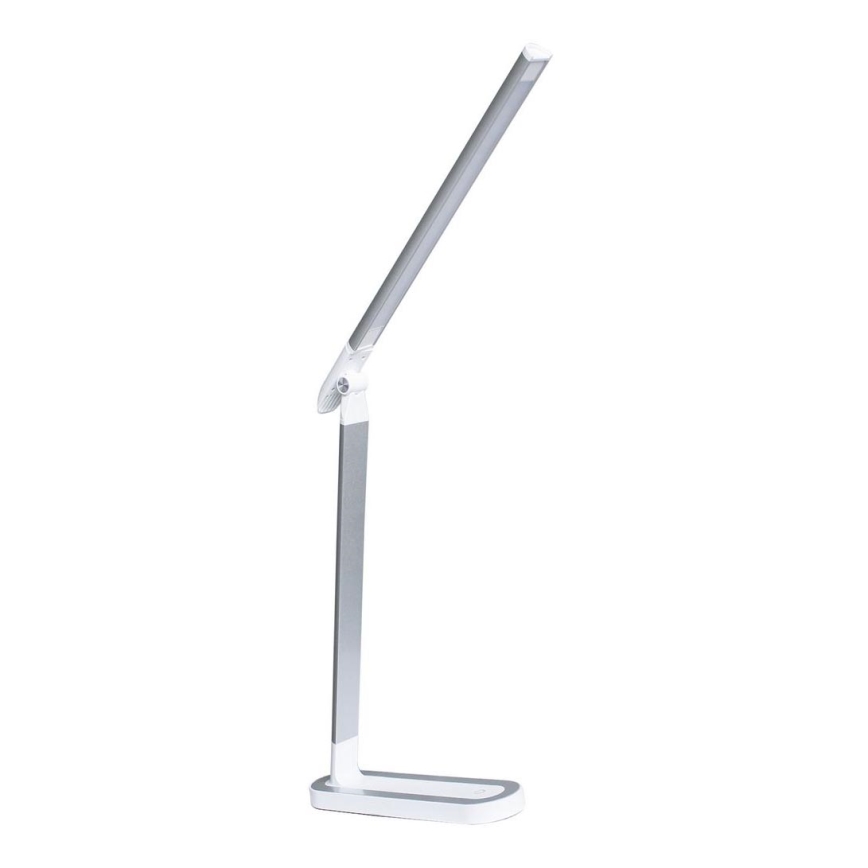 LED Dimmabilna dodirna stolna lampa MADERA LED/7W/230V USB bijela