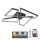 LED Dimmabilno stropno svjetlo LED/115W/230V 3000-6500K crno + daljinski upravljač