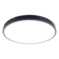 LED Dimmabilno stropno svjetlo LED/60W/230V 3000-6500K promjer 60 cm crno + daljinski upravljač