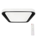LED Dimmabilno stropno svjetlo QUADRO LED/38W/230V 3000-6000K bijela/crna + daljinski upravljač