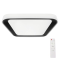 LED Dimmabilno stropno svjetlo QUADRO LED/66W/230V 3000-6000K bijela/crna + daljinski upravljač