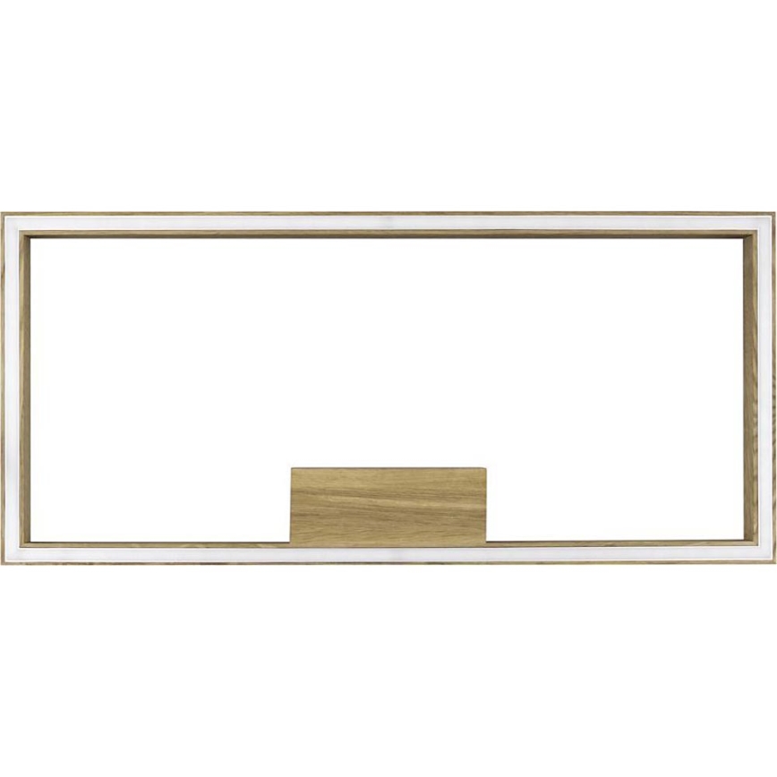 LED Dimmabilno stropno svjetlo RAMME LED/34W/230V matirani hrast + daljinski upravljač