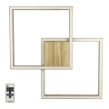 LED Dimmabilno stropno svjetlo RAMME LED/48W/230V matirani hrast + daljinski upravljač