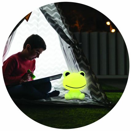 LED Dimmabilna dječja dodirna lampa FROG LED/2,5W/3,7V 1200 mAh