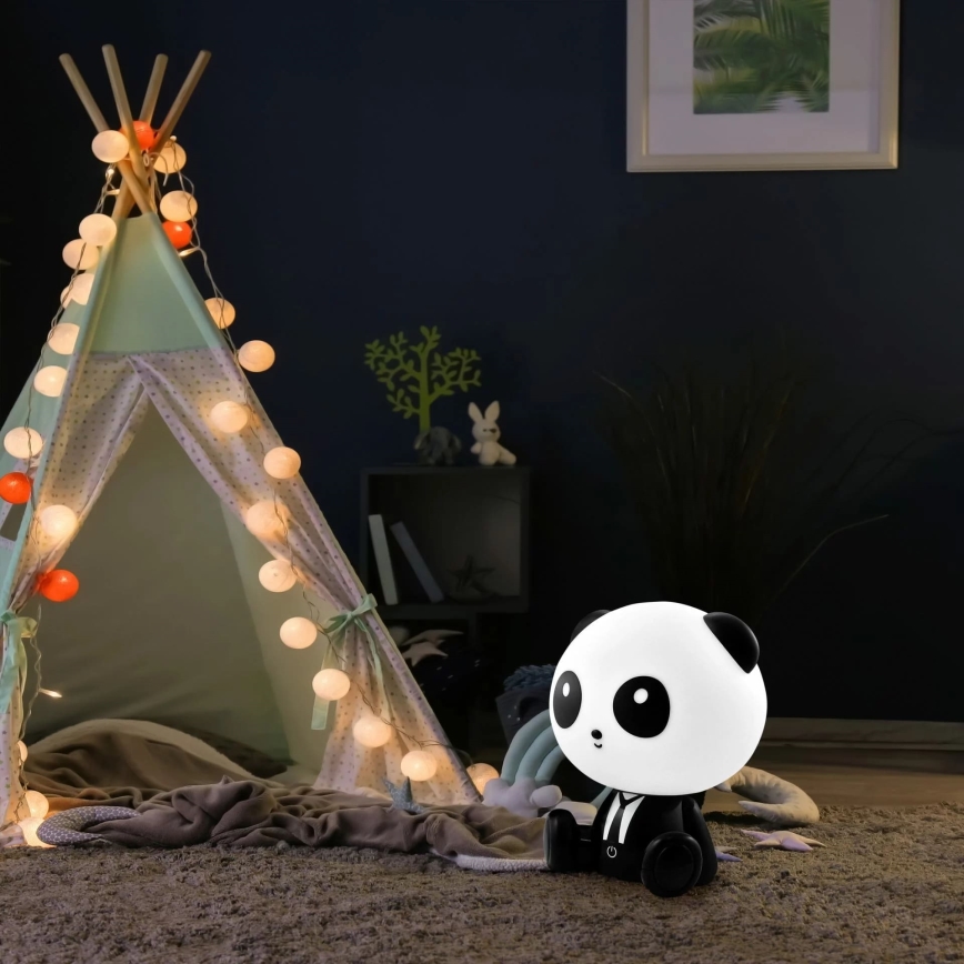 LED Dimmabilna dječja dodirna lampa PANDA LED/2,5W/3,7V 1200 mAh