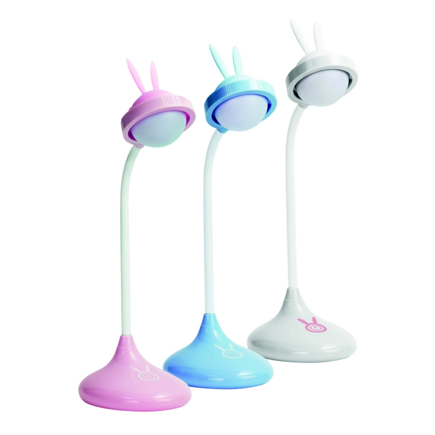 LED Dječja lampica na dodir RABBIT LED/0,4W/5V 3000/6500K plava + USB