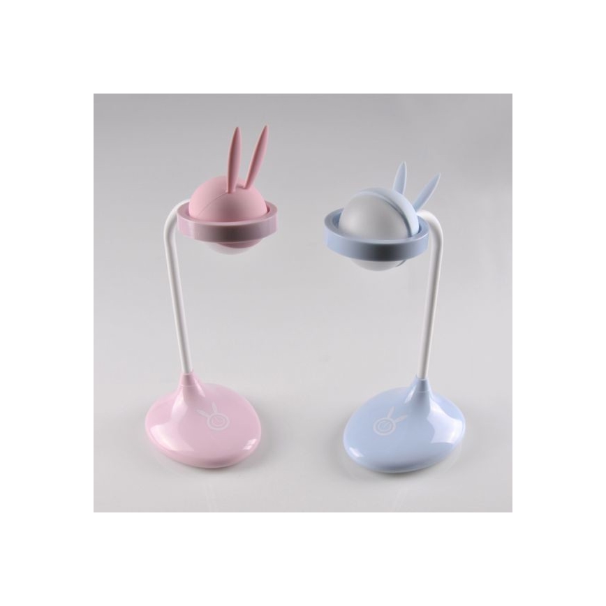 LED Dječja lampica na dodir RABBIT LED/0,4W/5V 3000/6500K plava + USB