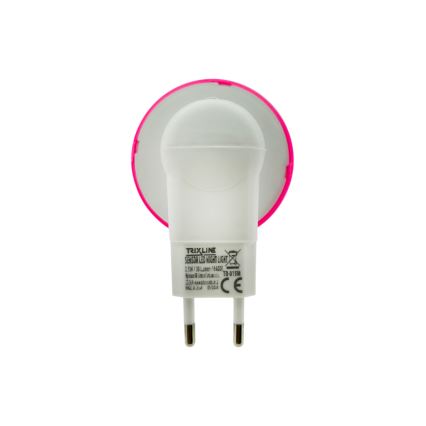 LED dječja noćna svjetiljka sa senzorom sumraka LED/0,5W/230V gljiva