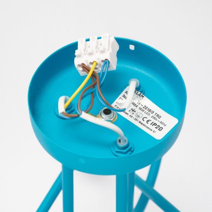 LED dječja plafonska svjetiljka OXFORD 3xE27/15W/230V plava