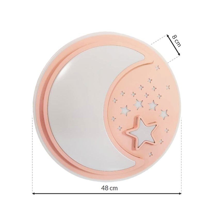 LED Dječja prigušiva stropna svjetiljka NOTTE LED/40W/230V + daljinski upravljač