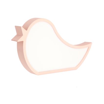 LED Dječja stolna lampa BIRD LED/12W/230V ružičasta