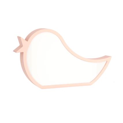 LED Dječja stolna lampa BIRD LED/12W/230V ružičasta
