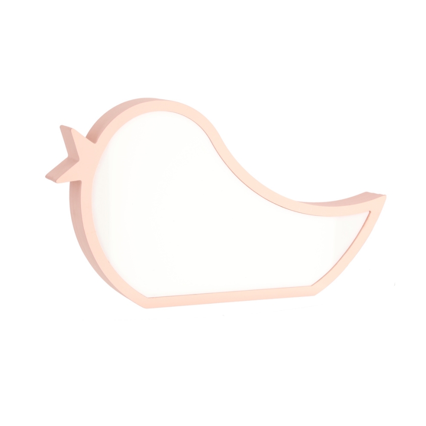 LED Dječja stolna lampa BIRD LED/12W/230V ružičasta