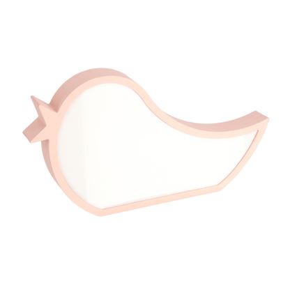 LED Dječja stolna lampa BIRD LED/12W/230V ružičasta