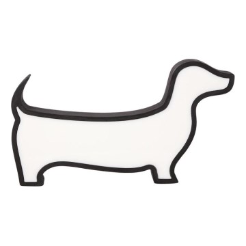 LED dječja stolna lampa DOG LED/12W/230V crna