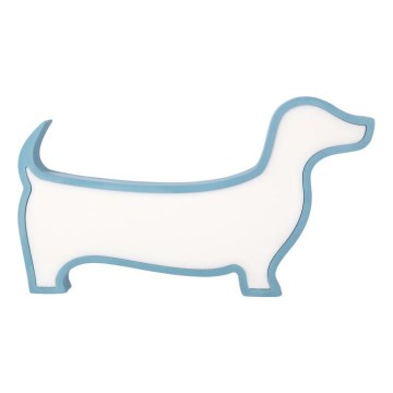 LED Dječja stolna lampa DOG LED/12W/230V plava