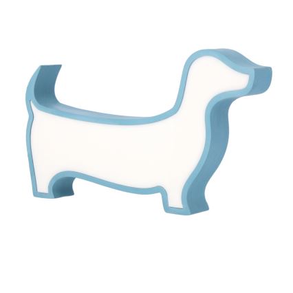 LED Dječja stolna lampa DOG LED/12W/230V plava