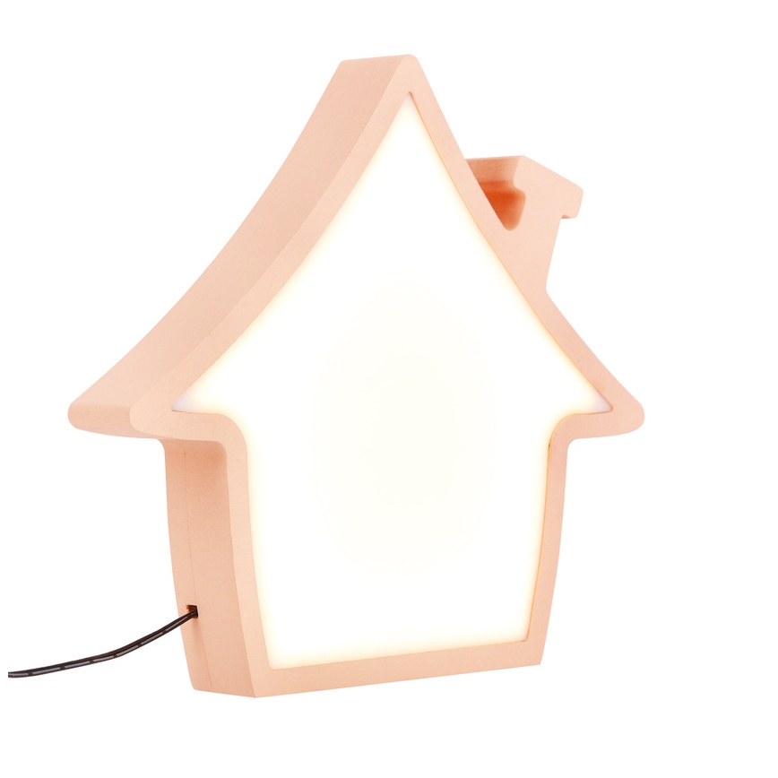 LED Dječja stolna lampa HOUSE LED/10W/230V ružičasta