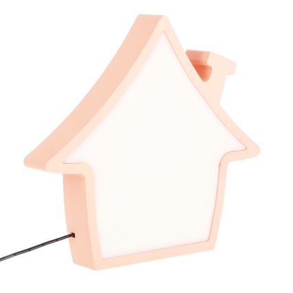 LED Dječja stolna lampa HOUSE LED/10W/230V ružičasta