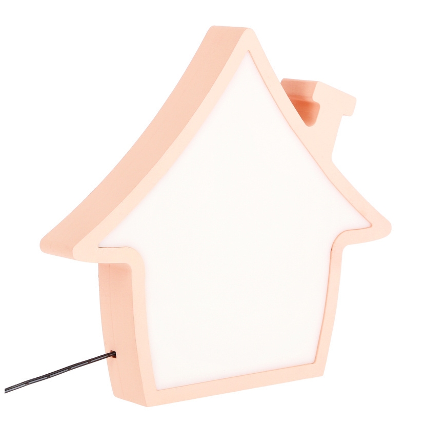 LED Dječja stolna lampa HOUSE LED/10W/230V ružičasta