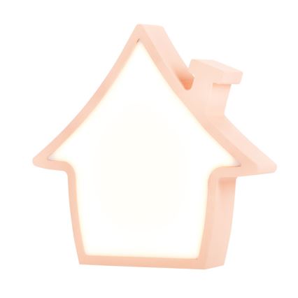 LED Dječja stolna lampa HOUSE LED/10W/230V ružičasta