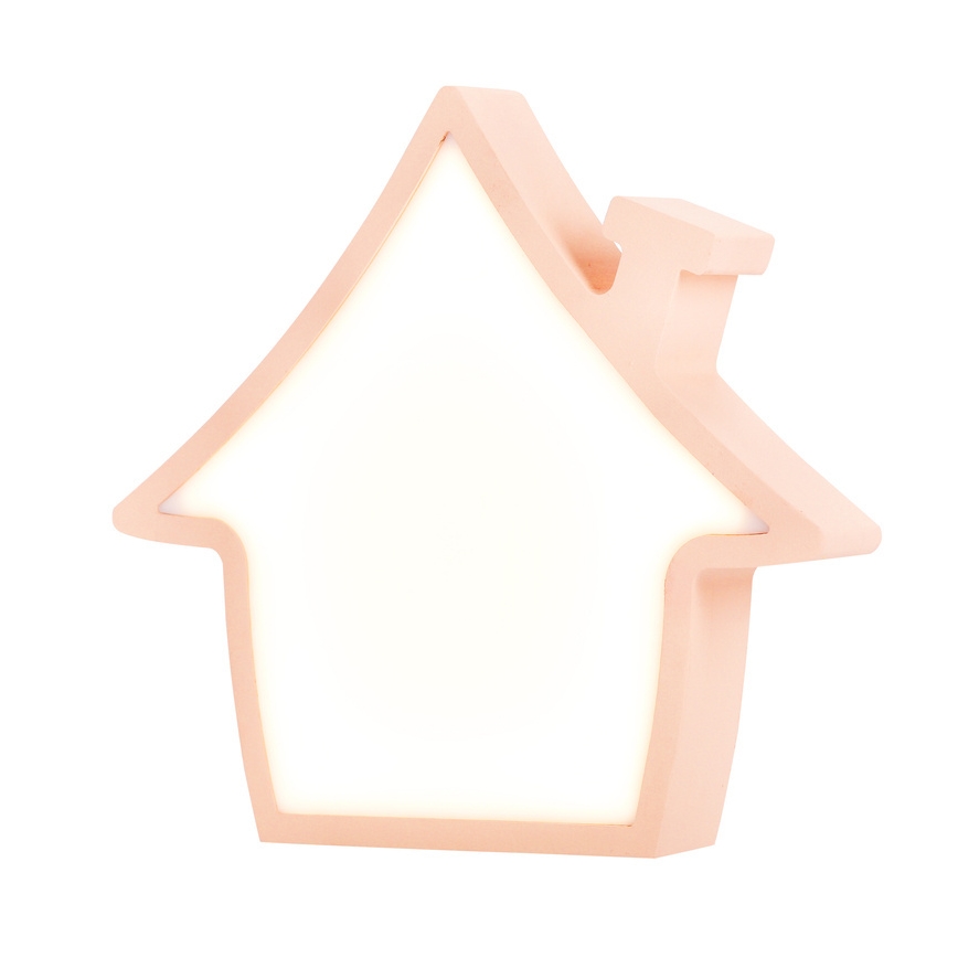 LED Dječja stolna lampa HOUSE LED/10W/230V ružičasta