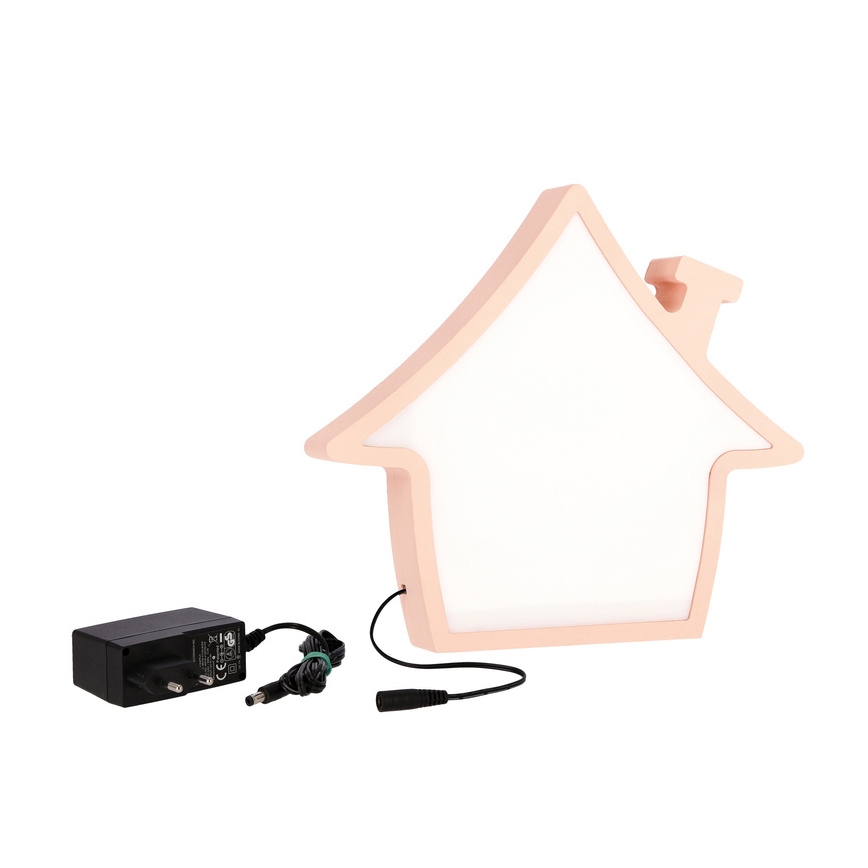 LED Dječja stolna lampa HOUSE LED/10W/230V ružičasta