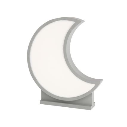 LED Dječja stolna lampa MOON LED/12W/230V siva