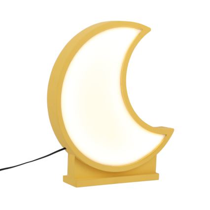 LED dječja stolna lampa MOON LED/12W/230V žuta