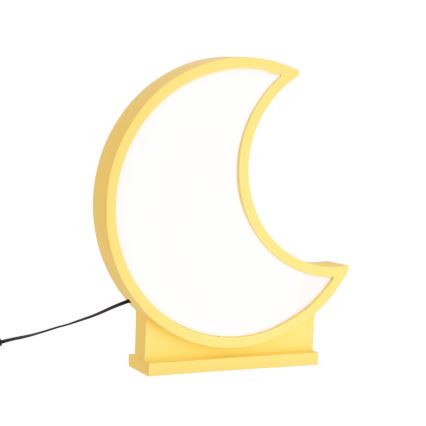 LED dječja stolna lampa MOON LED/12W/230V žuta