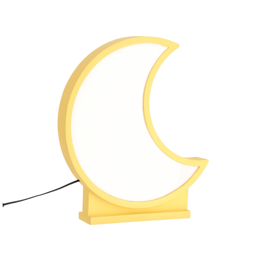 LED dječja stolna lampa MOON LED/12W/230V žuta
