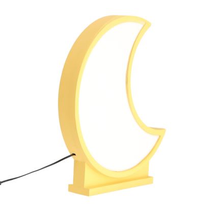 LED dječja stolna lampa MOON LED/12W/230V žuta