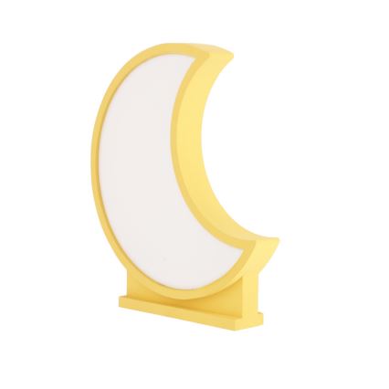 LED dječja stolna lampa MOON LED/12W/230V žuta
