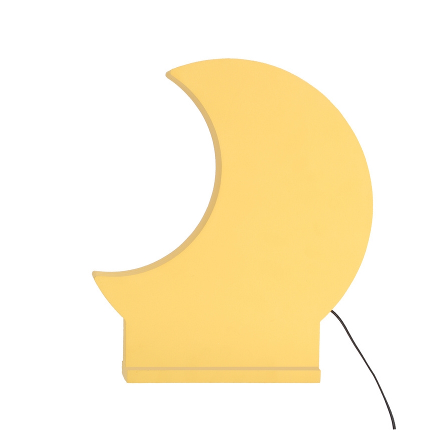 LED dječja stolna lampa MOON LED/12W/230V žuta