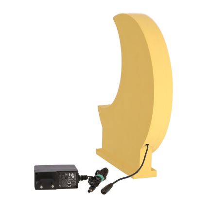 LED dječja stolna lampa MOON LED/12W/230V žuta