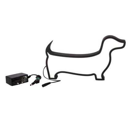 LED Dječja stolna lampa PAS LED/12W/230V crna