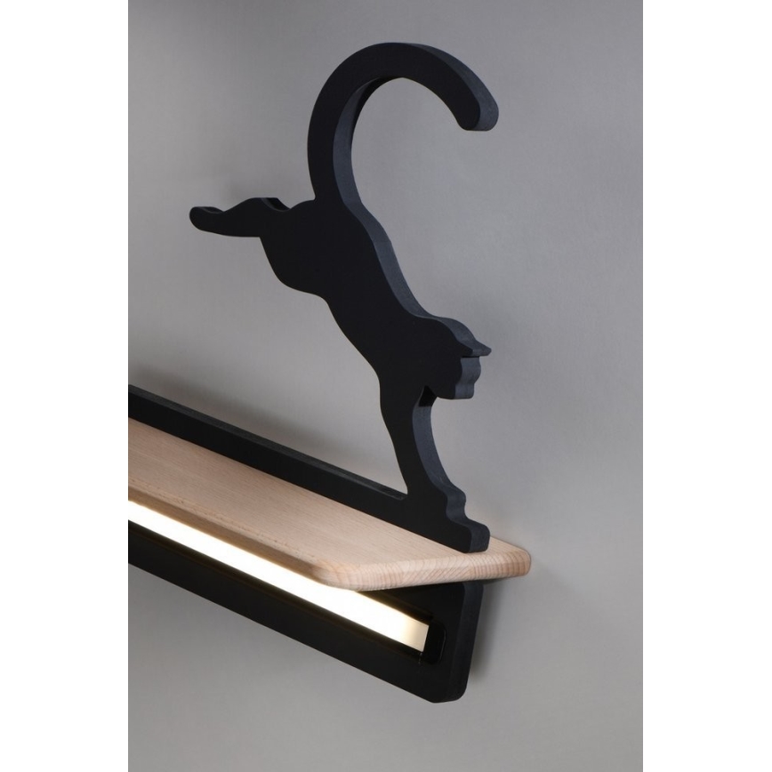 LED Dječja zidna svjetiljka s policom JUMPING CAT LED/5W/230V