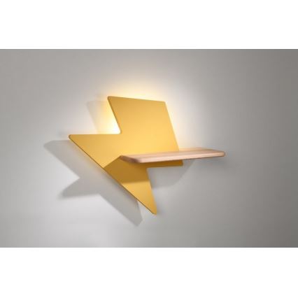 LED Dječja zidna svjetiljka s policom LIGHTNING LED/4W/230V, 